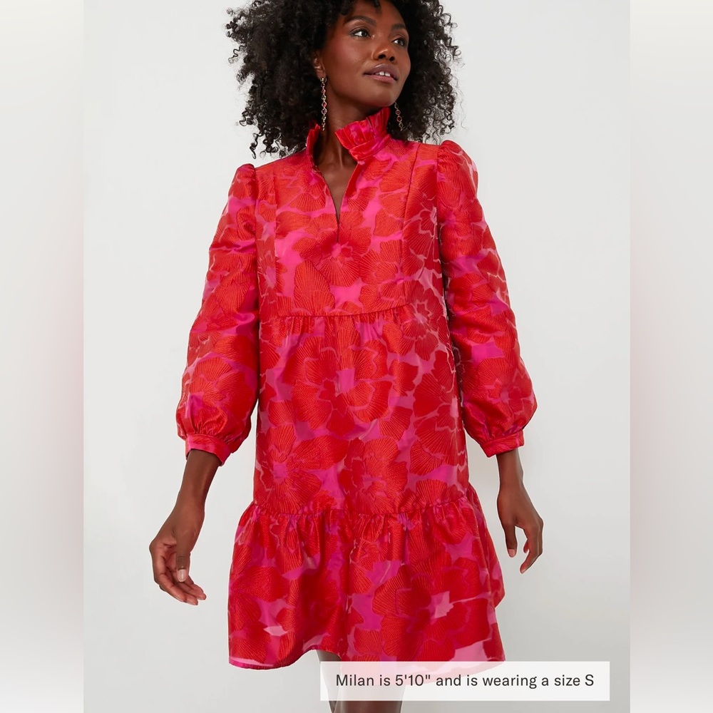 NWT Red Fil Coupe Palmerston Dress XXS